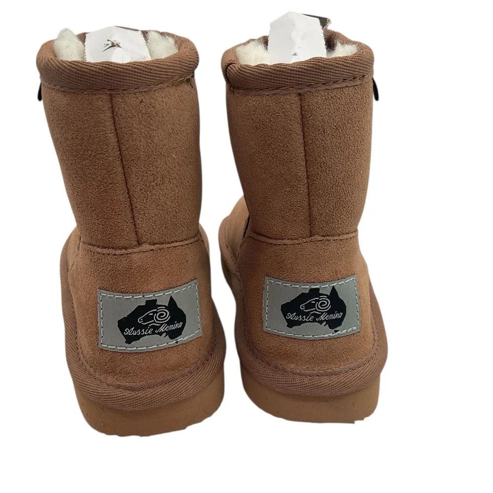 NWT Aussie Merino Cozy Brown Kids‎ Boots